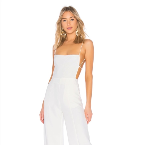 revolve Pants - White jumpsuit. Worn once for my rehearsal dinner.